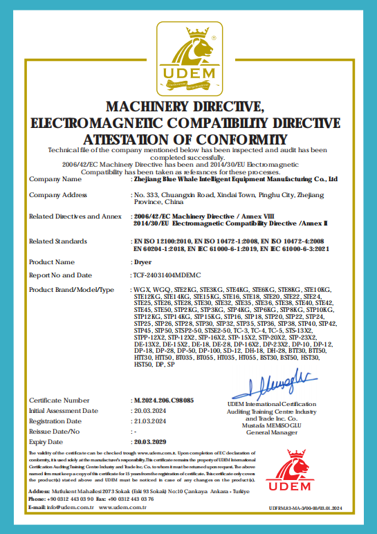 Machinery Directive, EMC Directive assessment