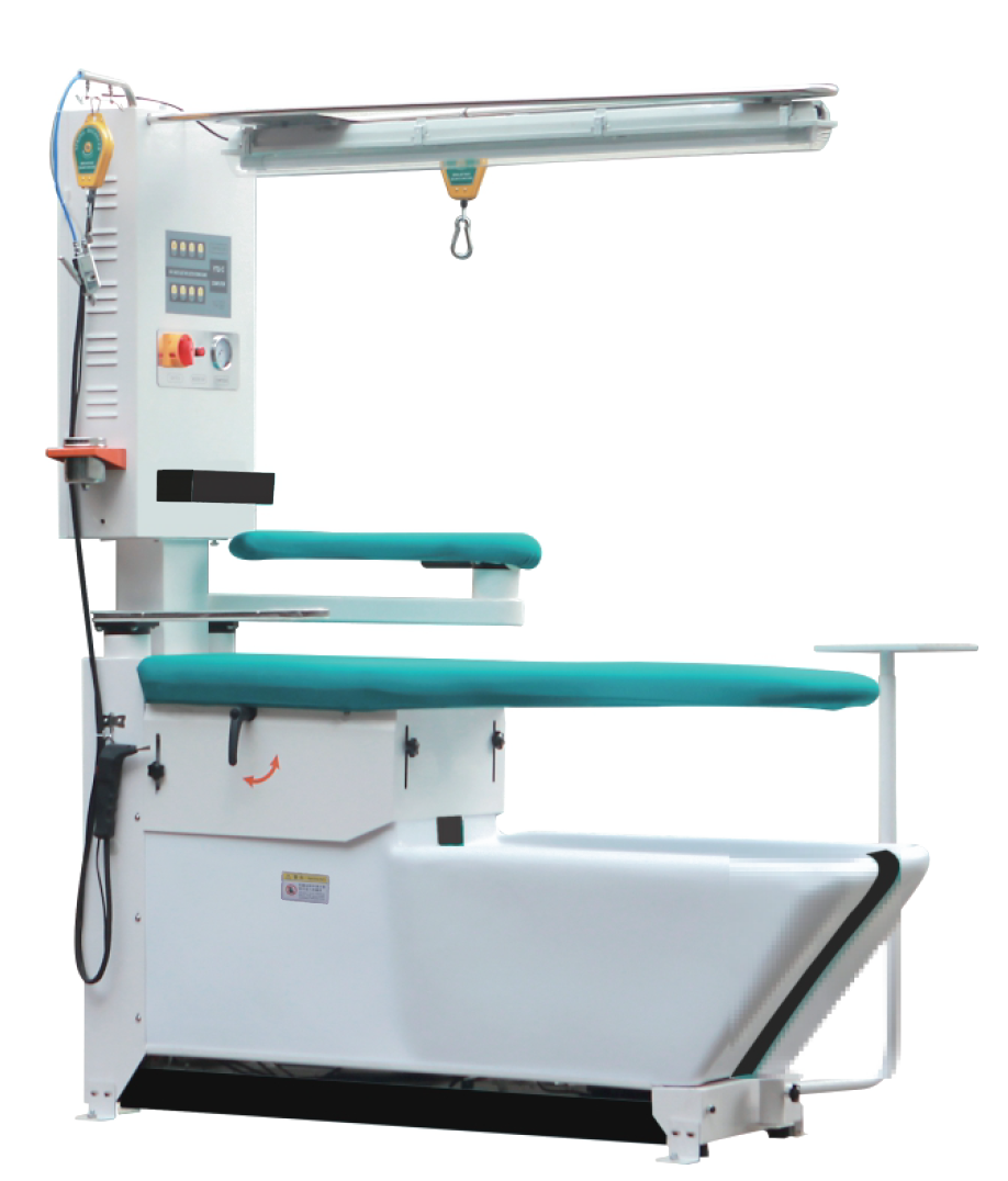 Suction blast bridge ironing table